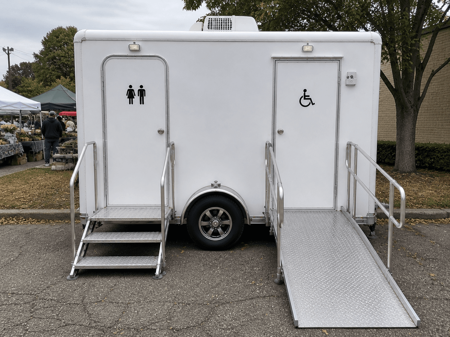 2 Stall ADA Restroom Trailer