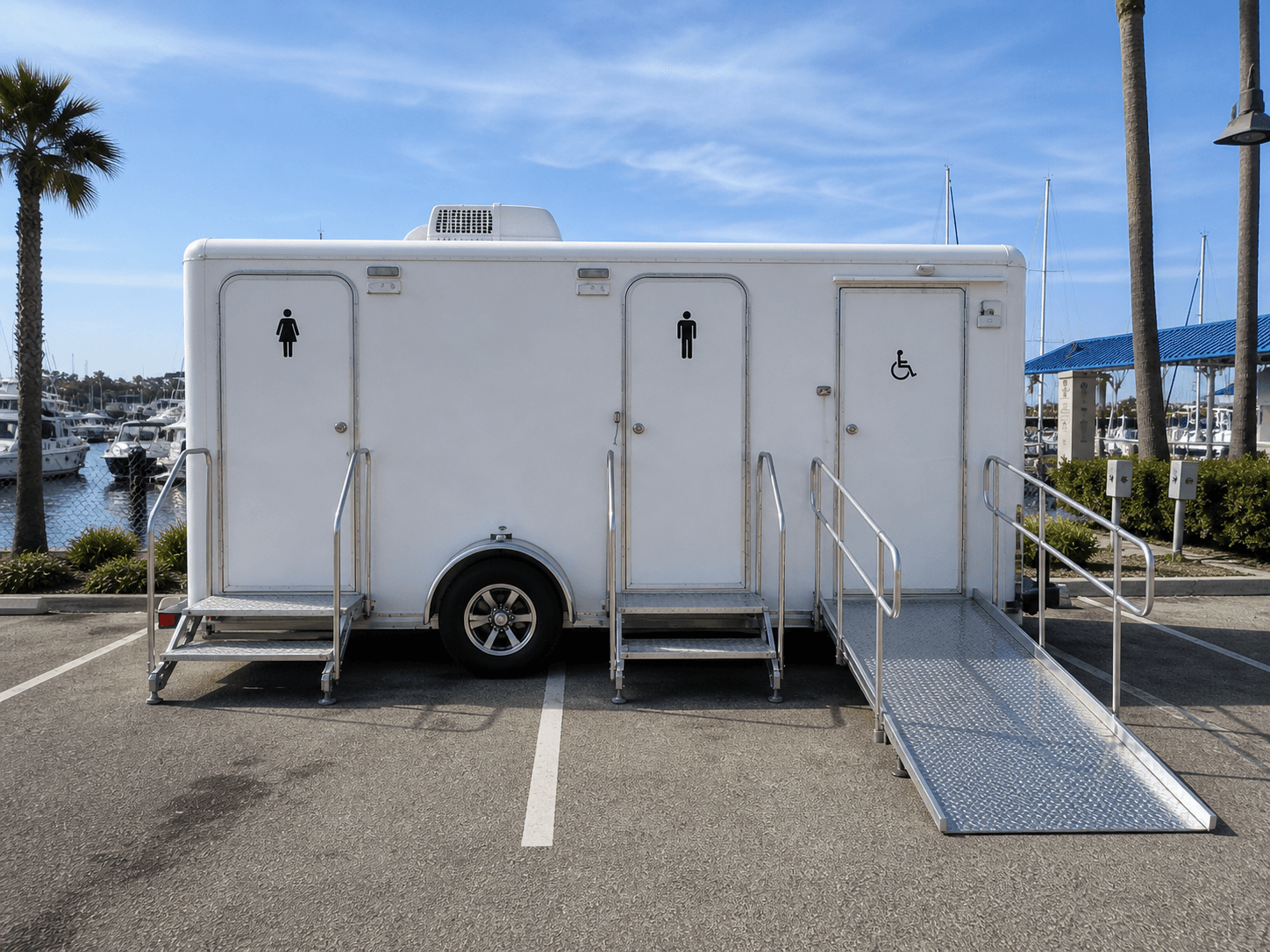 3 Stall ADA Restroom Trailer